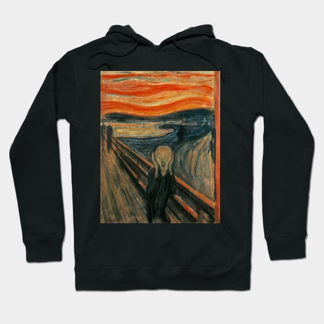 Classic Art - The Scream  - Edvard Munch Hoodie by podartist